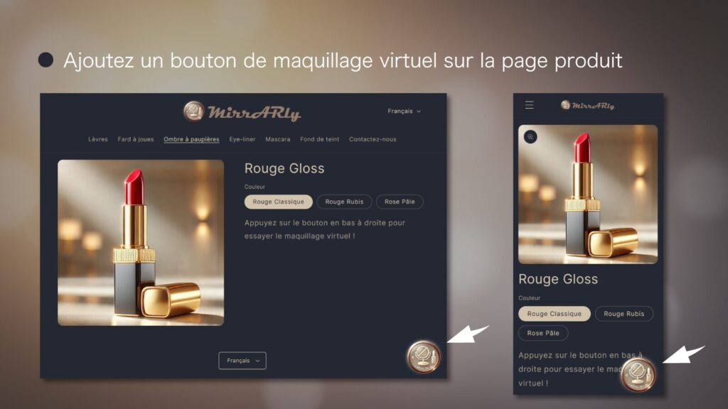 Intégrez un bouton d’essai sur les pages produits